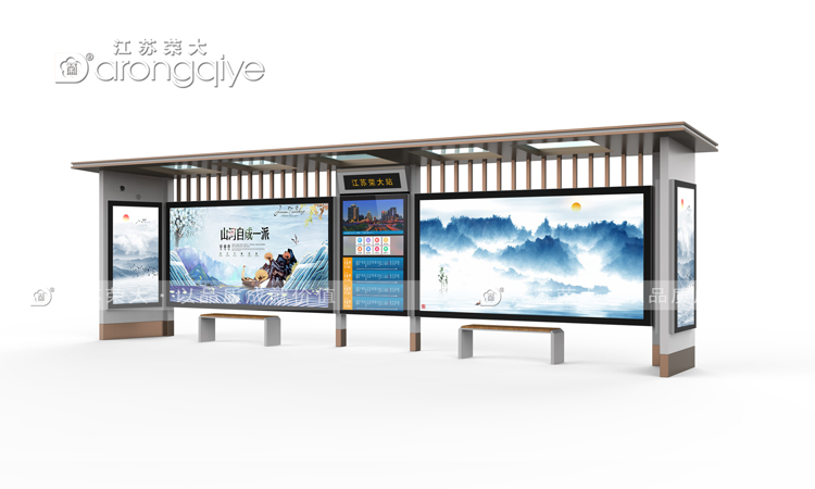 仿古公交候車亭價格解析配圖二